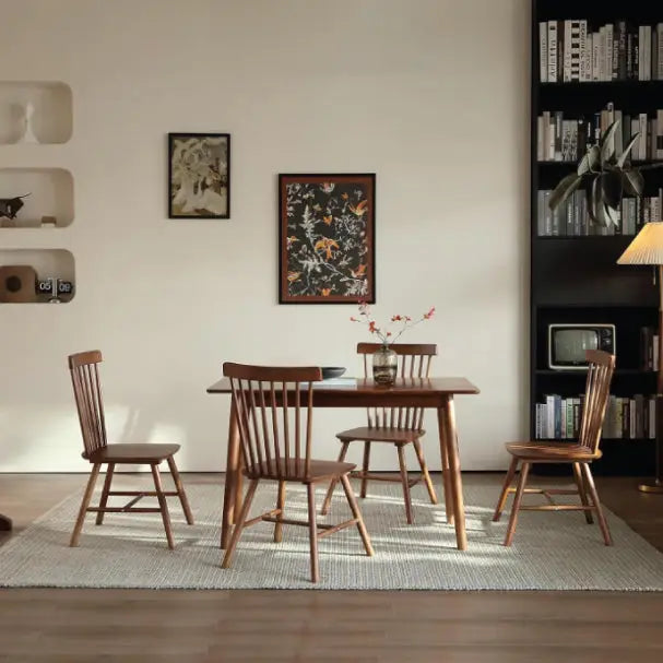 Jilphar Furniture Premium Armless Solid Wooden Dining Chair JP1280-GCC Home Center