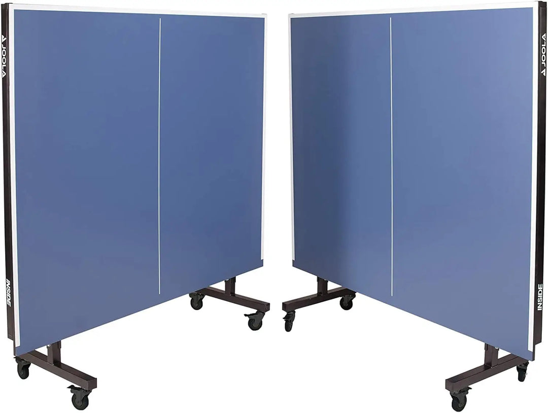 JOOLA Inside - Professional MDF Indoor Table Tennis Table with Quick Clamp Ping Pong Net and Post Set - 10 Minute Easy Assembly - Ping Pong Table with Single Player Playback Mode
