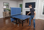 Load image into Gallery viewer, JOOLA Inside - Professional MDF Indoor Table Tennis Table with Quick Clamp Ping Pong Net and Post Set - 10 Minute Easy Assembly - Ping Pong Table with Single Player Playback Mode