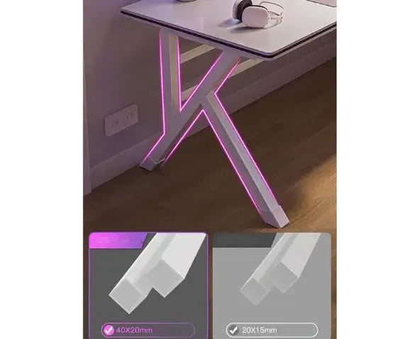 K-Shaped Sturdy Computer Desk And Gaming Table Workstation Home Office Desk 140 CM-GCC Home Center