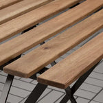 Load image into Gallery viewer, Kanhome Modern Outdoor Steel Wood Bistro Table Coffee Table From Vietnam for Dining Kitchen &amp; Apartment Garden Metal Table