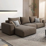 Load image into Gallery viewer, Karnak Sectional Sofa With Cushions L-Shaped Comfortable Living Room Sofa Color (Brown)-GCC Home Center