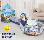 Load image into Gallery viewer, Kid Play Tent Crawl Tunnel Ball Pit Dinosaur Indoor Outdoor-GCC Home Center