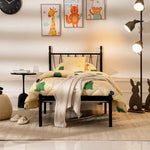 Load image into Gallery viewer, Kids Single Bed – Urban Style Metal Frame