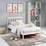 Load image into Gallery viewer, Kids Single Bed, Urban Style Painted Pinewood Bed