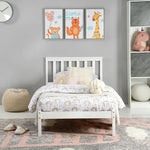 Load image into Gallery viewer, Kids Single Bed, Urban Style Painted Pinewood Bed