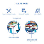 Load image into Gallery viewer, Kids Table and Chair Set With Storage (2 Chairs Included) - Ideal for Arts &amp; Crafts, Snack Time, Homeschooling, Homework &amp; More, Disney/Pixar Toy Story 4