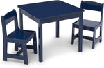 Load image into Gallery viewer, Kids Wood Table and Chair Set – 2 Chairs Included - Ideal for Arts Crafts ,Snack Time ,Homeschooling ,Homework and More