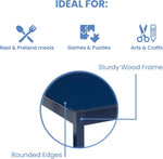 Load image into Gallery viewer, Kids Wood Table and Chair Set – 2 Chairs Included - Ideal for Arts Crafts ,Snack Time ,Homeschooling ,Homework and More