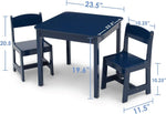 Load image into Gallery viewer, Kids Wood Table and Chair Set – 2 Chairs Included - Ideal for Arts Crafts ,Snack Time ,Homeschooling ,Homework and More