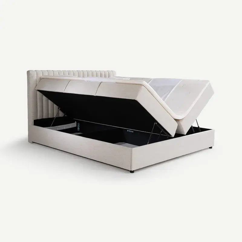 King Bed 180x200cm – Elegant Beige