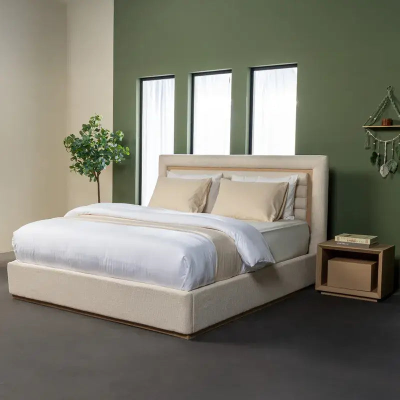 King Bed 180x200cm - Natural
