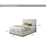 Load image into Gallery viewer, King Bed With 2 Drawers and Hydraulic Storage – Cream