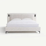 Load image into Gallery viewer, King Bed with Built-in LED lighting 180x200cm – Beige