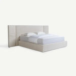 Load image into Gallery viewer, King Bed with Storage 180x200cm – Ecru