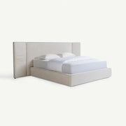 King Bed with Storage 180x200cm – Ecru