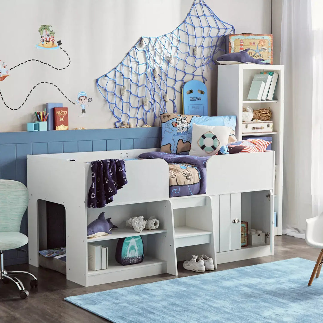 Kirby Cabin Bed with 2 Doors - 90x190 cm-GCC Home Center