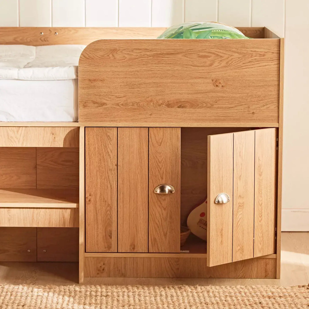 Kirby Cabin Bed with 2 Doors - 90x190 cm-GCC Home Center