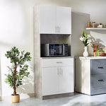 Load image into Gallery viewer, Kitchen Cabinet, Tall Bar Cabinet with Drawer &amp; Shelves