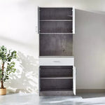 Load image into Gallery viewer, Kitchen Cabinet, Tall Bar Cabinet with Drawer &amp; Shelves