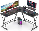 Load image into Gallery viewer, L-Shaped Gaming Desk – Ergonomic K-Shaped Computer Desk for Home Office