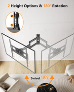 Load image into Gallery viewer, Landscape to Portrait Rotating TV Wall Mount for Vertical Mounting of Displays,Menu Wall Board Mount for 26-65" TVs Holds 88 lbs, Full Motion Corner TV Mount Height Adjusted,