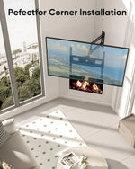 Load image into Gallery viewer, Landscape to Portrait Rotating TV Wall Mount for Vertical Mounting of Displays,Menu Wall Board Mount for 26-65" TVs Holds 88 lbs, Full Motion Corner TV Mount Height Adjusted,