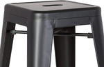 Load image into Gallery viewer, LANNY 76CM Metal Bar Stools High Backless Stools Bar Height Stools Patio Furniture Indoor/Outdoor Stackable Kitchen Stools Dining Chair (Matt Black)-GCC Home Center