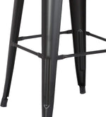 Load image into Gallery viewer, LANNY 76CM Metal Bar Stools High Backless Stools Bar Height Stools Patio Furniture Indoor/Outdoor Stackable Kitchen Stools Dining Chair (Matt Black)-GCC Home Center