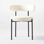 Load image into Gallery viewer, LANNY Dining Room/Restaurant Chair/Hotel chair/Office Visitor Chair/Modern Medium Back Luxury Lamb Wool Chair SZ813 (off white)-GCC Home Center