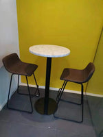 Load image into Gallery viewer, LANNY Leather Bar Stools Brown Office Cocktail High Chair Height for Pub Coffee Home Dinning Kitchen T10002 with Back and Footrest Modern-GCC Home Center