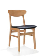 Load image into Gallery viewer, LANNY Stackable Solid Wood Dining Chair for Kitchen,Bistro,Resteraunt in Brown Color with Rattan Seat (Light Brown, 1)-GCC Home Center
