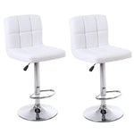 Load image into Gallery viewer, LANNY White Color PU Leather Barstool High Chair for Kitchen Bar Shop, Adjustable Height Up and Down Office Furniture-GCC Home Center