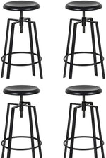 Load image into Gallery viewer, LANNY White Color PU Leather Barstool High Chair for Kitchen Bar Shop, Adjustable Height Up and Down Office Furniture-GCC Home Center