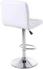 Load image into Gallery viewer, LANNY White Color PU Leather Barstool High Chair for Kitchen Bar Shop, Adjustable Height Up and Down Office Furniture-GCC Home Center