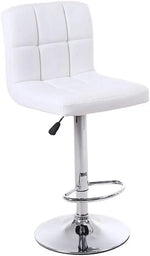 Load image into Gallery viewer, LANNY White Color PU Leather Barstool High Chair for Kitchen Bar Shop, Adjustable Height Up and Down Office Furniture-GCC Home Center