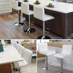 Load image into Gallery viewer, LANNY White Color PU Leather Barstool High Chair for Kitchen Bar Shop, Adjustable Height Up and Down Office Furniture-GCC Home Center