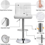 Load image into Gallery viewer, LANNY White Color PU Leather Barstool High Chair for Kitchen Bar Shop, Adjustable Height Up and Down Office Furniture-GCC Home Center