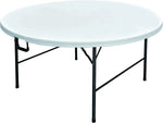Load image into Gallery viewer, LANNY White Portable Plastic Round Folding Table for Dining Ø150cm ZY150QL for Buffeet Party Picnic Stuff Indoor Outdoor of max 12 Person-GCC Home Center