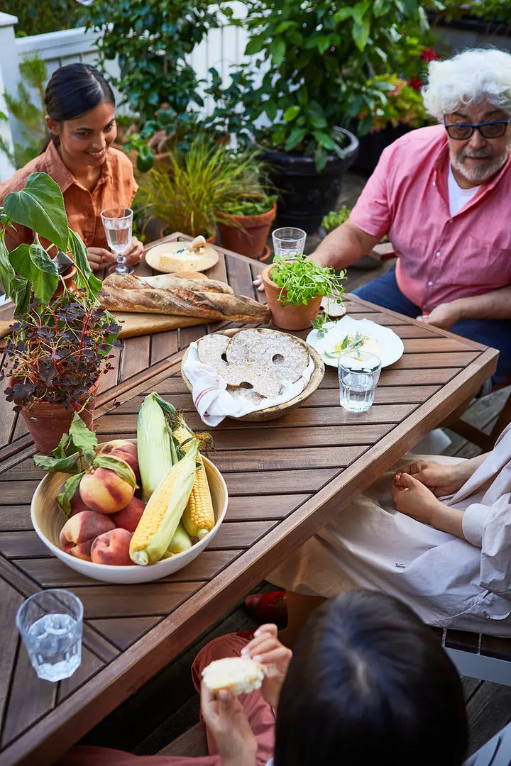 Large Outdoor Dining Table, Acacia, 220×100 cm