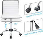 Load image into Gallery viewer, Leather Swivel Executive Chair Stylish Ribbed Mid Back Design Ideal for Office-GCC Home Center