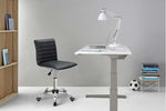 Load image into Gallery viewer, Leather Swivel Executive Chair Stylish Ribbed Mid Back Design Ideal for Office-GCC Home Center