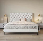 Lerlan Modern Headboard Bed Frame-GCC Home Center