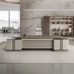 Load image into Gallery viewer, Light Luxury Boss Office Furniture Simple Modern MDF Executive Leader Chair with Modular Table for Home Use