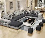 Load image into Gallery viewer, Living Room Sofa Set – Fashion Fabric  Sofa for Home, Café &amp; Hotel (Grey)