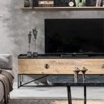 Load image into Gallery viewer, Loft TV Cabinet – Black Top