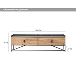 Load image into Gallery viewer, Loft TV Cabinet – Black Top