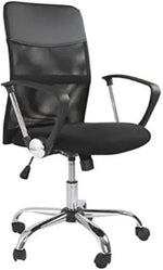 Load image into Gallery viewer, Low Back Mesh Office Chair with Adjustable Height Without Draft Kit - Black-GCC Home Center