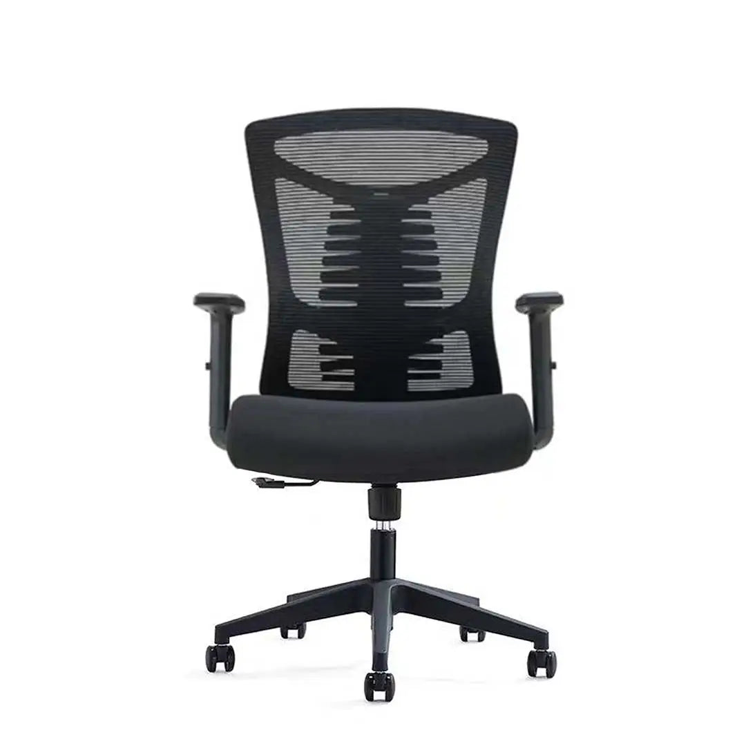 Low Back Office Chair With Height Adjustable And Metal Legs-GCC Home Center