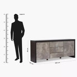 Load image into Gallery viewer, Lux 2-Door 3-Drawer Sideboard